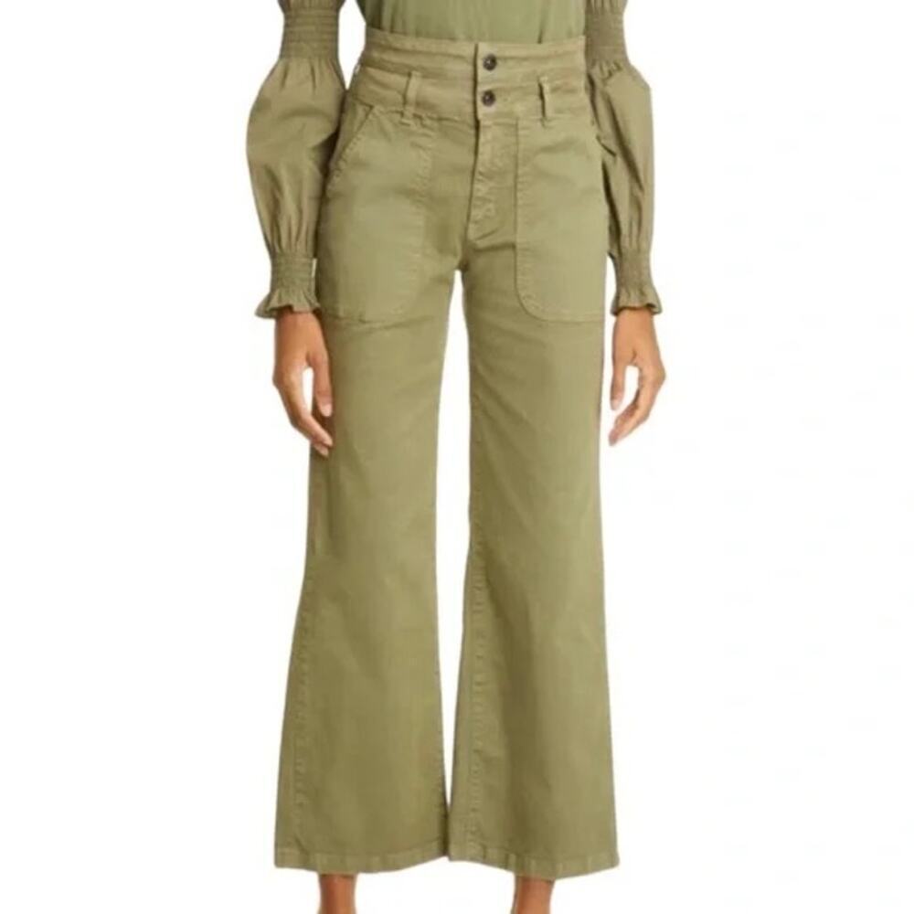 Veronica Beard Jeans Hilde Wide Ankle Crop Size 23